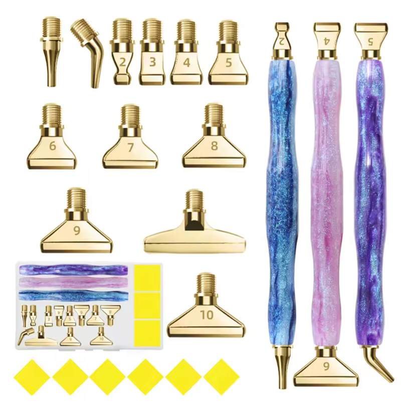Kit Canetas Pintura com Diamantes - Acessórios e Ponteiras