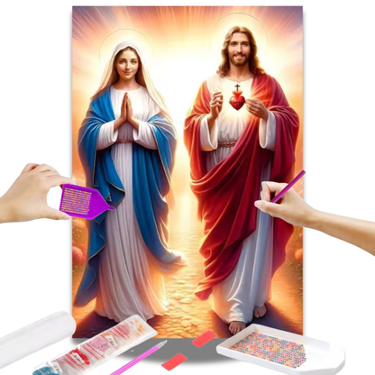 Jesus Cristo e Nossa Senhora de Aparecida