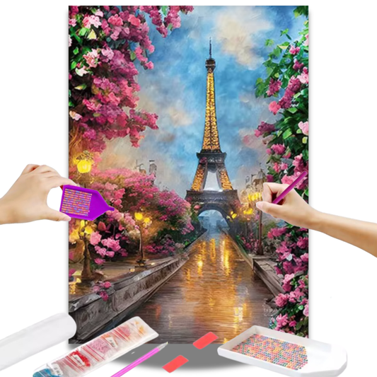 Torre Eiffel com Flores