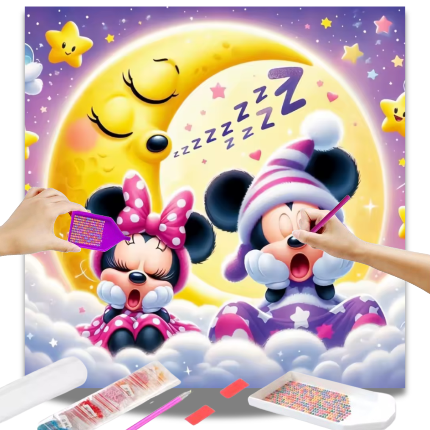 Mickey e Minnie Sonecas na Lua