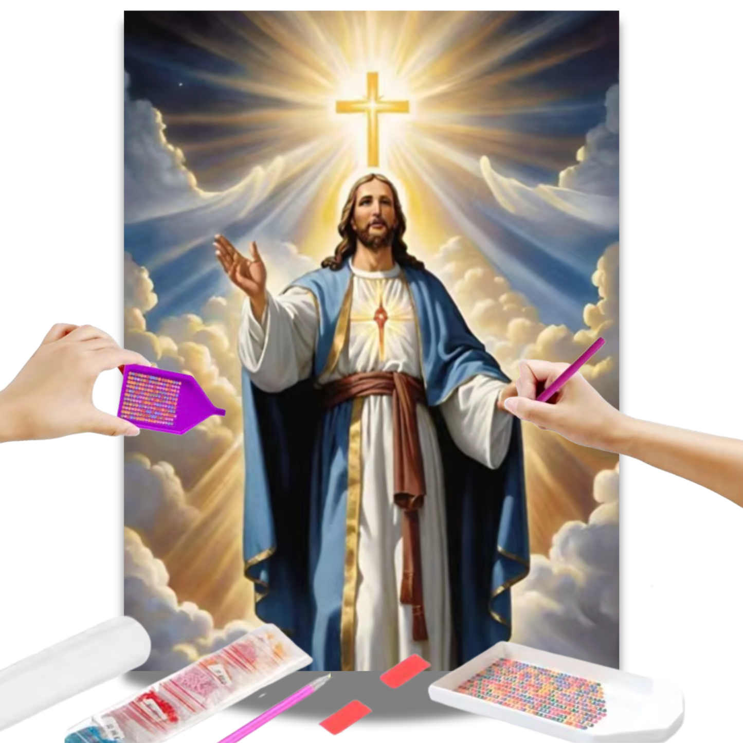 Jesus Cristo e Cruz Sagrada