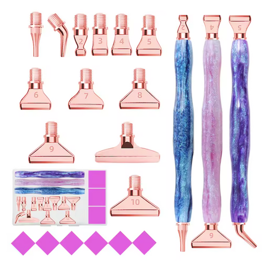 Kit Canetas Pintura com Diamantes - Acessórios e Ponteiras