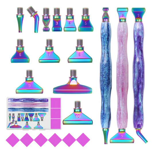 Kit Canetas Pintura com Diamantes - Acessórios e Ponteiras