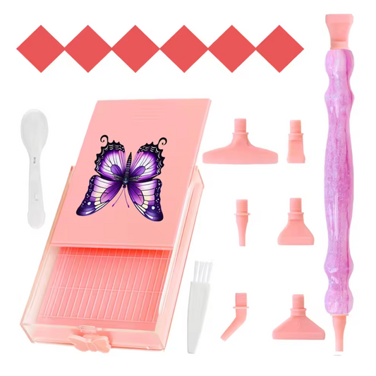 Kit Caneta Pintura com Diamantes - Acessórios