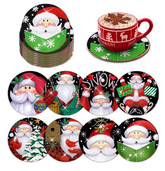 Porta Copos de Pintura com Diamantes - Natalino